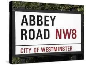 Abbey Road Is Home to the Famous Tone Studio Where the Beatles Songs Where Recorded and the Name of-David Bank-Stretched Canvas