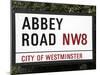 Abbey Road Is Home to the Famous Tone Studio Where the Beatles Songs Where Recorded and the Name of-David Bank-Mounted Premium Photographic Print