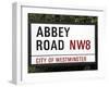 Abbey Road Is Home to the Famous Tone Studio Where the Beatles Songs Where Recorded and the Name of-David Bank-Framed Photographic Print