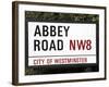 Abbey Road Is Home to the Famous Tone Studio Where the Beatles Songs Where Recorded and the Name of-David Bank-Framed Photographic Print