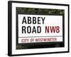 Abbey Road Is Home to the Famous Tone Studio Where the Beatles Songs Where Recorded and the Name of-David Bank-Framed Photographic Print