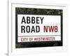 Abbey Road Is Home to the Famous Tone Studio Where the Beatles Songs Where Recorded and the Name of-David Bank-Framed Photographic Print