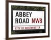 Abbey Road Is Home to the Famous Tone Studio Where the Beatles Songs Where Recorded and the Name of-David Bank-Framed Photographic Print