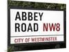 Abbey Road Is Home to the Famous Tone Studio Where the Beatles Songs Where Recorded and the Name of-David Bank-Mounted Photographic Print