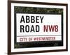 Abbey Road Is Home to the Famous Tone Studio Where the Beatles Songs Where Recorded and the Name of-David Bank-Framed Photographic Print