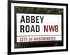 Abbey Road Is Home to the Famous Tone Studio Where the Beatles Songs Where Recorded and the Name of-David Bank-Framed Photographic Print