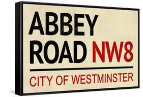 Abbey Road NW8 Street-null-Framed Stretched Canvas