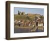 Abbey Ruins, Church, Sandy Beach and Harbour, Whitby, North Yorkshire, Yorkshire-Neale Clarke-Framed Photographic Print