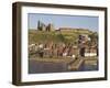 Abbey Ruins, Church, Sandy Beach and Harbour, Whitby, North Yorkshire, Yorkshire-Neale Clarke-Framed Photographic Print