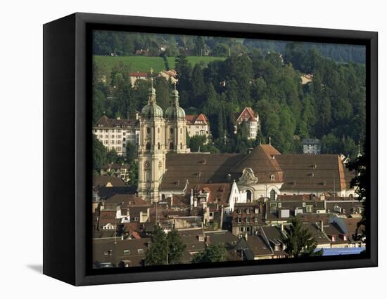 Abbey, St. Gallen, Switzerland-John Miller-Framed Stretched Canvas