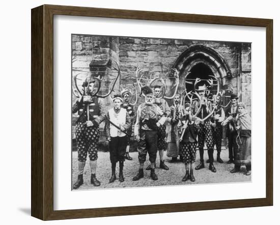 Abbots Bromley Horn Dance-Sir Benjamin Stone-Framed Photographic Print