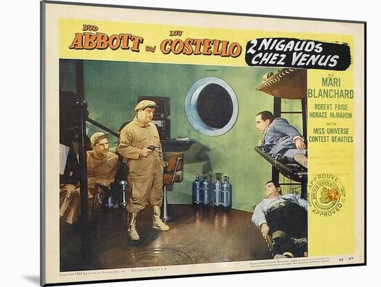 Abbott and Costello Go to Mars, 1953-null-Mounted Art Print