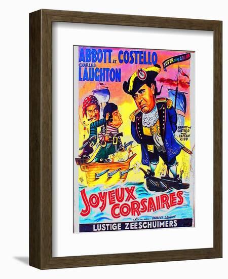 Abbott and Costello Meet Captain Kidd, 1952-null-Framed Art Print