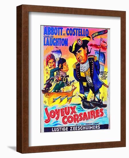 Abbott and Costello Meet Captain Kidd, 1952-null-Framed Art Print