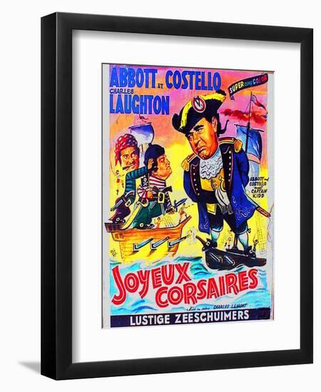 Abbott and Costello Meet Captain Kidd, 1952-null-Framed Art Print