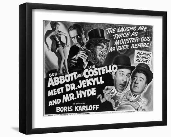 Abbott and Costello Meet Dr. Jekyll and Mr. Hyde, 1953-null-Framed Art Print