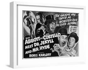 Abbott and Costello Meet Dr. Jekyll and Mr. Hyde, 1953-null-Framed Art Print