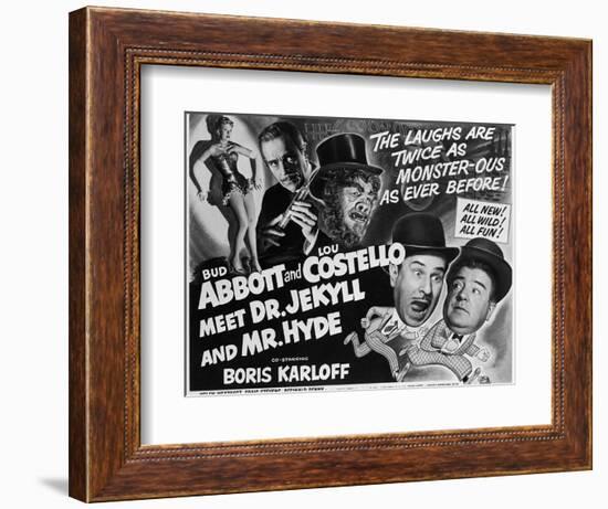 Abbott and Costello Meet Dr. Jekyll and Mr. Hyde, 1953-null-Framed Art Print