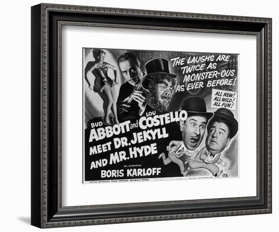 Abbott and Costello Meet Dr. Jekyll and Mr. Hyde, 1953-null-Framed Art Print