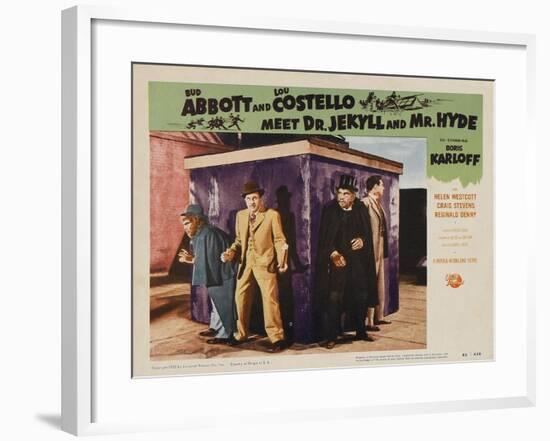 Abbott and Costello Meet Dr. Jekyll and Mr. Hyde, 1953-null-Framed Art Print