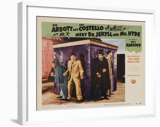 Abbott and Costello Meet Dr. Jekyll and Mr. Hyde, 1953-null-Framed Art Print