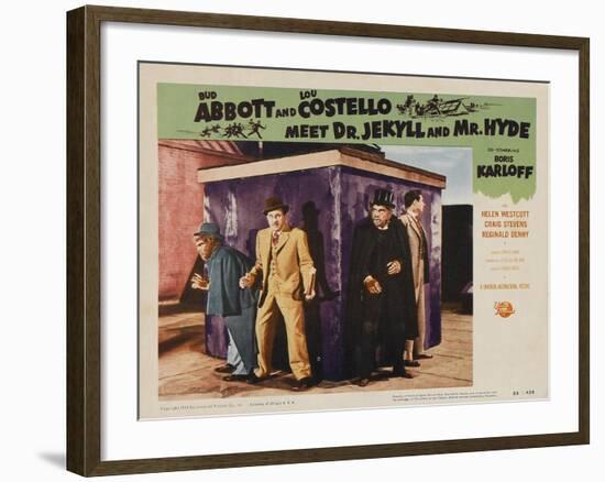 Abbott and Costello Meet Dr. Jekyll and Mr. Hyde, 1953-null-Framed Art Print