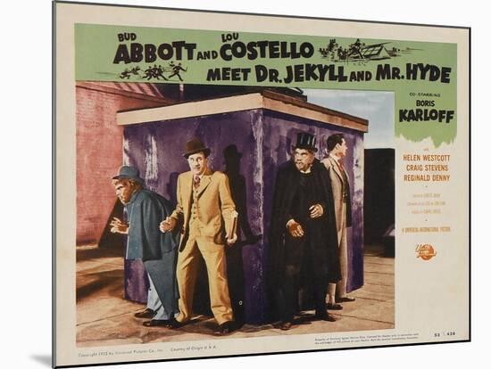 Abbott and Costello Meet Dr. Jekyll and Mr. Hyde, 1953-null-Mounted Art Print