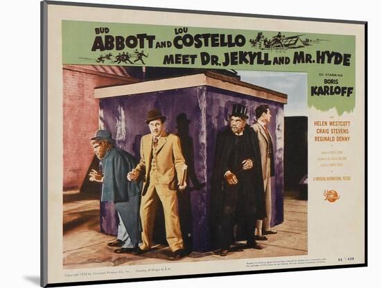 Abbott and Costello Meet Dr. Jekyll and Mr. Hyde, 1953-null-Mounted Art Print