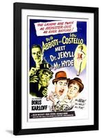 Abbott and Costello Meet Dr. Jekyll and Mr. Hyde - Movie Poster Reproduction-null-Framed Photo