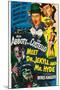 Abbott and Costello Meet Dr. Jekyll and Mr. Hyde-null-Mounted Premium Giclee Print