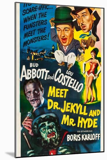 Abbott and Costello Meet Dr. Jekyll and Mr. Hyde-null-Mounted Art Print
