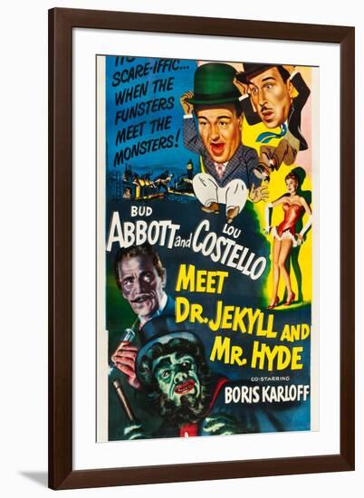 Abbott and Costello Meet Dr. Jekyll and Mr. Hyde-null-Framed Art Print