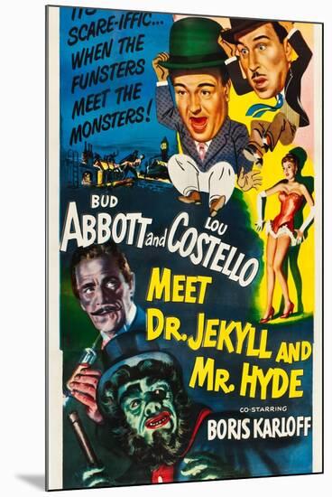 Abbott and Costello Meet Dr. Jekyll and Mr. Hyde-null-Mounted Art Print