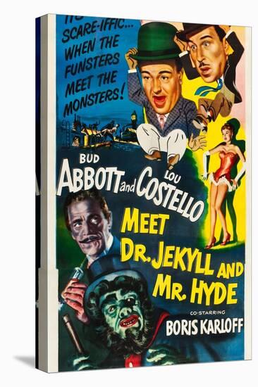 Abbott and Costello Meet Dr. Jekyll and Mr. Hyde-null-Stretched Canvas