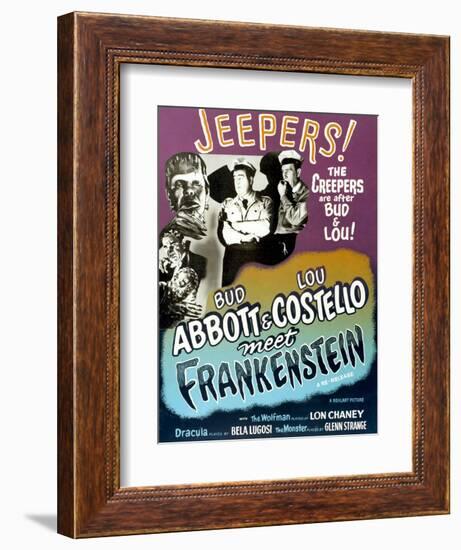 Abbott And Costello Meet Frankenstein, 1948-null-Framed Art Print