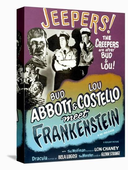 Abbott And Costello Meet Frankenstein, 1948-null-Stretched Canvas