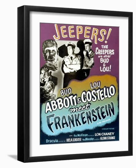 Abbott And Costello Meet Frankenstein, 1948-null-Framed Art Print