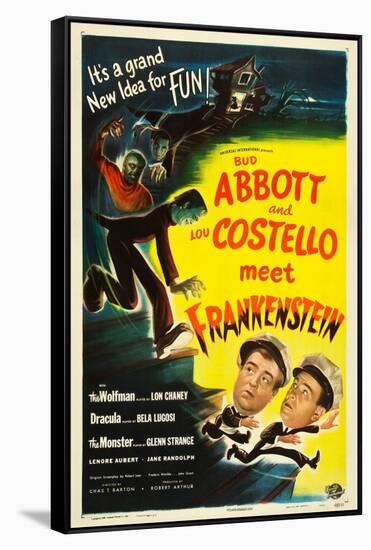 Abbott and Costello Meet Frankenstein, Lou Costello, Bud Abbott, 1948-null-Framed Stretched Canvas