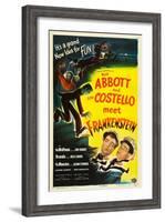 Abbott and Costello Meet Frankenstein, Lou Costello, Bud Abbott, 1948-null-Framed Art Print