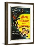 Abbott and Costello Meet Frankenstein, Lou Costello, Bud Abbott, 1948-null-Framed Art Print