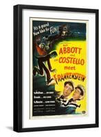 Abbott and Costello Meet Frankenstein, Lou Costello, Bud Abbott, 1948-null-Framed Art Print
