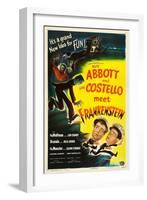 Abbott and Costello Meet Frankenstein, Lou Costello, Bud Abbott, 1948-null-Framed Art Print