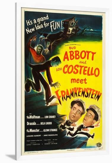 Abbott and Costello Meet Frankenstein, Lou Costello, Bud Abbott, 1948-null-Framed Art Print