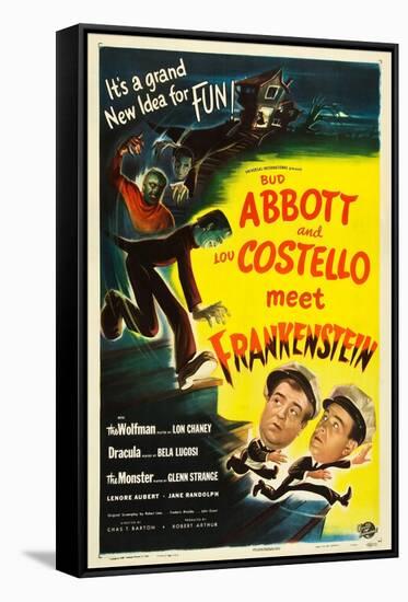 Abbott and Costello Meet Frankenstein, Lou Costello, Bud Abbott, 1948-null-Framed Stretched Canvas