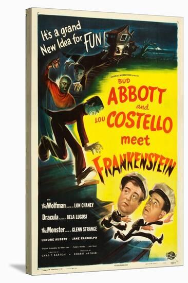 Abbott and Costello Meet Frankenstein, Lou Costello, Bud Abbott, 1948-null-Stretched Canvas