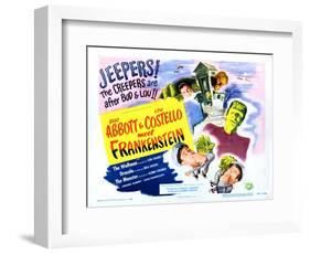 Abbott and Costello Meet Frankenstein-null-Framed Art Print