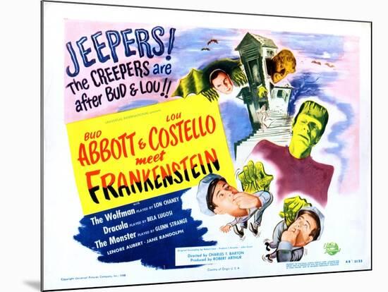 Abbott and Costello Meet Frankenstein-null-Mounted Art Print