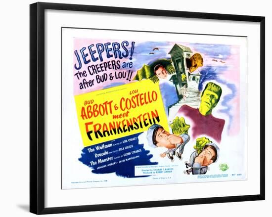 Abbott and Costello Meet Frankenstein-null-Framed Art Print