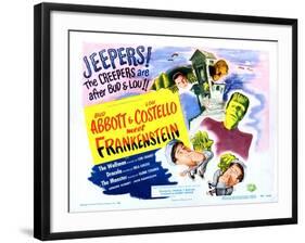 Abbott and Costello Meet Frankenstein-null-Framed Art Print