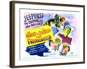 Abbott and Costello Meet Frankenstein-null-Framed Art Print